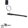 База накладная для ввода питания NOVOTECH 359385 KONST NT24 IP20 48V GLAT с заглушкой и проводом-подвесом (длина провода – 2м) черный NV-359385